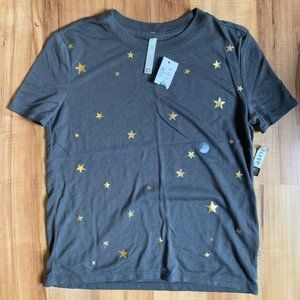 NWT Aeropostale grey and gold stars sleep shirt
